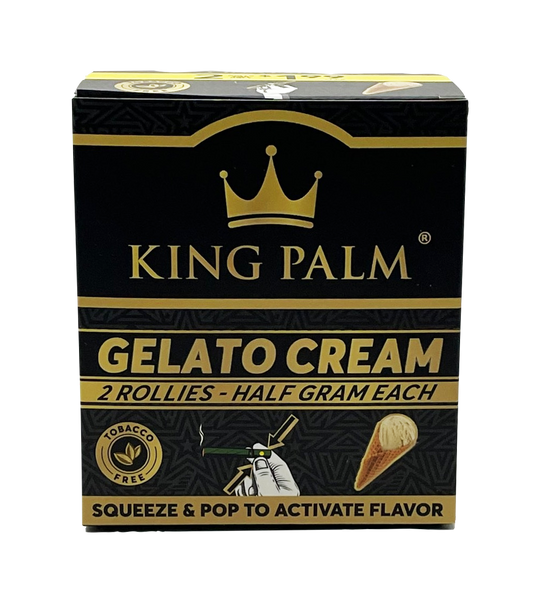 King Palm King Palm Cones Rollie Size 2ct - 20 Packs Per Display - Gelato Cream at The Cloud Supply