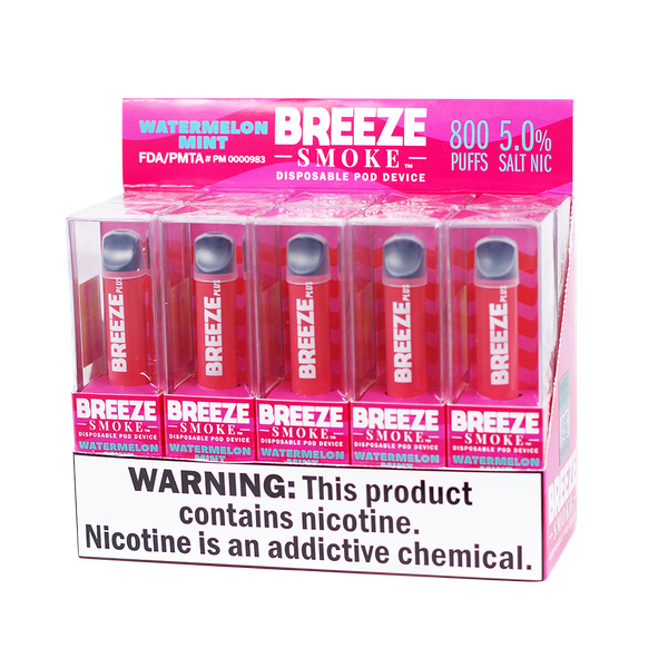 Breeze Breeze Plus Disposable - 5percent 800 Puffs - 10pk at The Cloud Supply