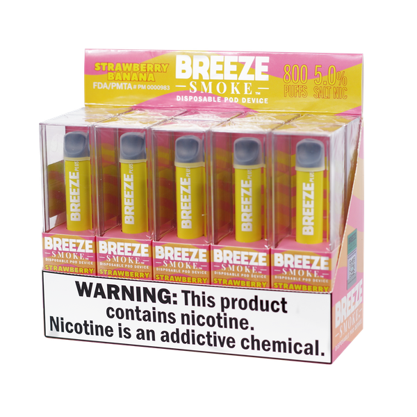 Breeze Breeze Plus Disposable - 5percent 800 Puffs - 10pk at The Cloud Supply