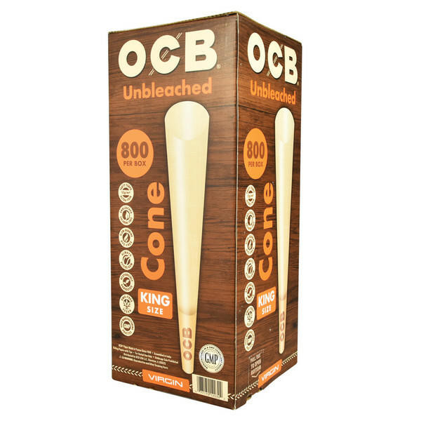 OCB Virgin Cones King Size 800ct - Bulk Pack at The Cloud Supply