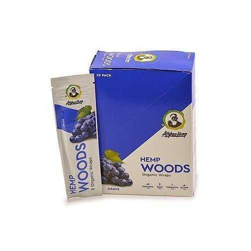 Afghan Hemp Wraps - Hemp Woods - 25pk - 2 Per Pack  at The Cloud Supply