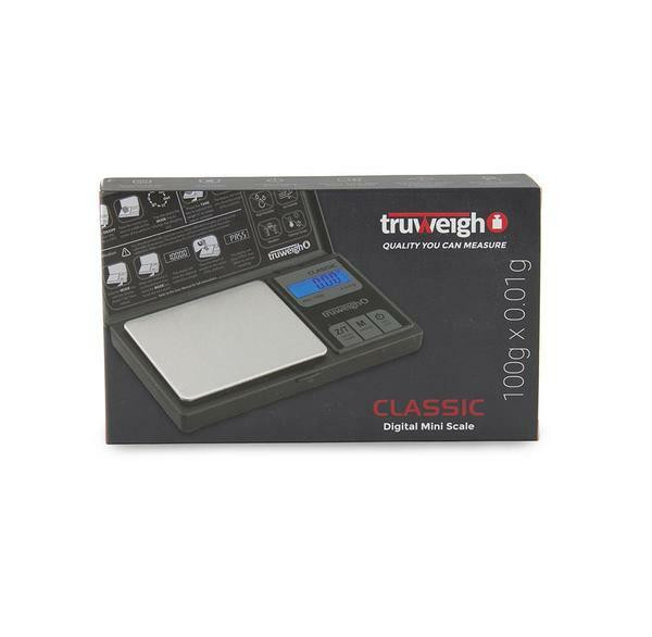 Truweigh Truweigh Mini Classic Digital Scale 100g x 0.01g - Black at The Cloud Supply
