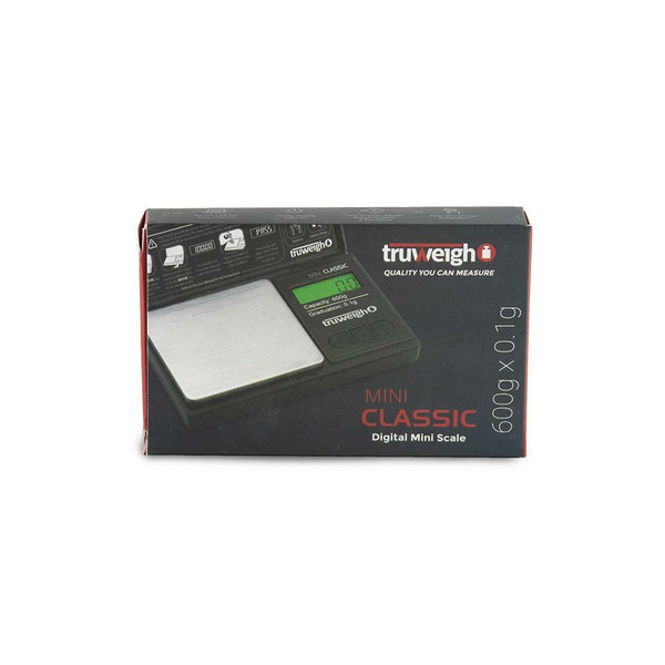 Truweigh Truweigh Mini Classic Scale 600g x 0.01g - Black at The Cloud Supply