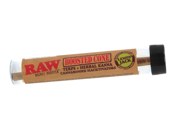 RAW Raw Rocket Boost Terpene Infused Cones - Lemon Jack - 12pk Singles at The Cloud Supply