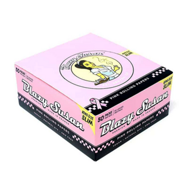 Blazy Susan Pink Rolling Papers King Size - 50pk at The Cloud Supply