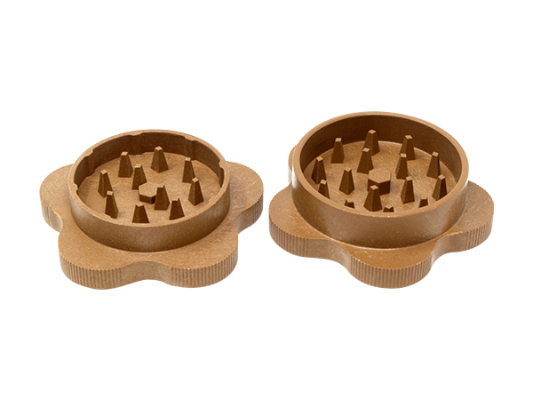 RAW Raw 2 Piece Hemp Plastic Grinders Fine Grind - 12pk at The Cloud Supply