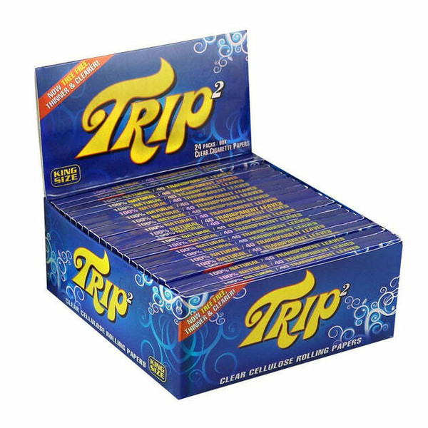 Trip 2 Clear Rolling Papers King Size - 24pk at The Cloud Supply