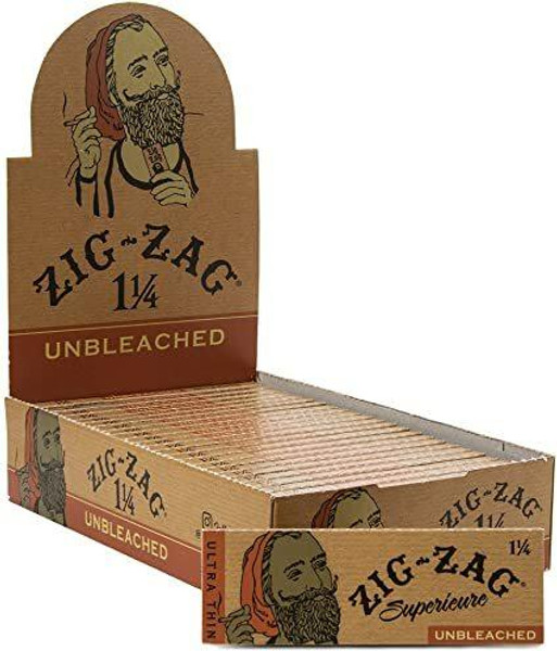 Zig Zag Unbleached Rolling Papers 1 1/4 1.25 - 24pk at The Cloud Supply