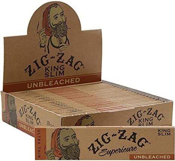 Zig Zag Unbleached Rolling Papers King Size - 24pk at The Cloud Supply