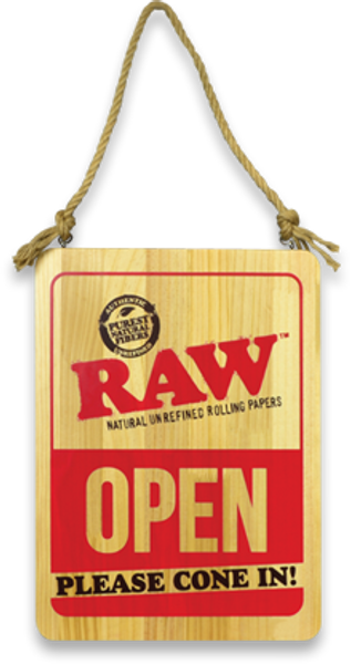 RAW Raw Wooden Sign - Please Cone In at The Cloud Supply