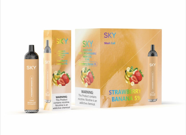 Sky Rechargeable Disposable (Mesh Coil) - 5% 4500 Puffs - 10pk  at The Cloud Supply