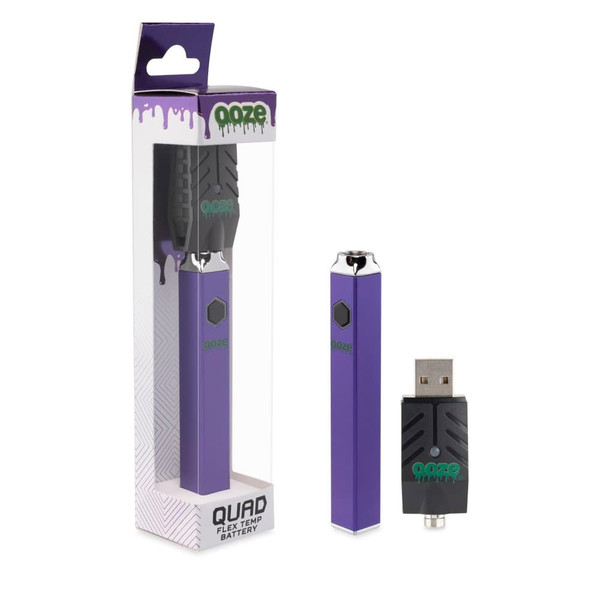 Ooze Quad Battery With Smart USB Charger at The Cloud Supply