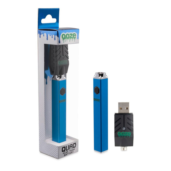 Ooze Quad Battery With Smart USB Charger at The Cloud Supply