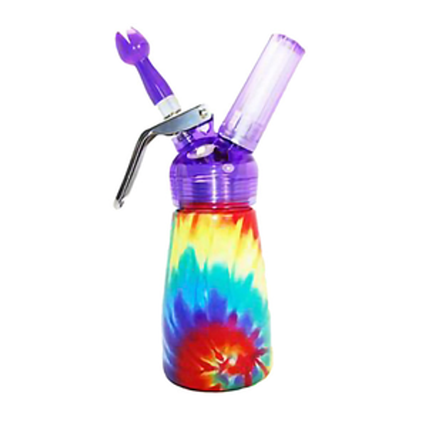 Special Blue Cream N Dessert Whipper Dispenser 1/2 Pint 250ML - Tie Dye at The Cloud Supply