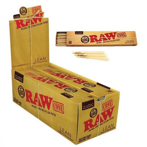 RAW Classic Cones Lean 20ct -12pk at The Cloud Supply