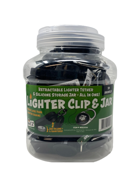 WeE'Z Lighter Clip & Jar - 24ct  at The Cloud Supply