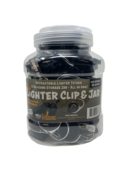 WeE'Z Lighter Clip & Jar - 24ct  at The Cloud Supply