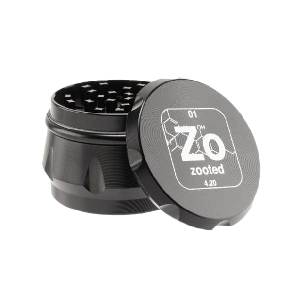 Zooted Premium 4 Piece Grinder 63mm  at The Cloud Supply