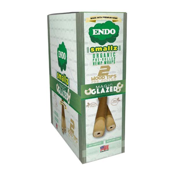 Endo Smallz Pre-Rolled Wraps Wood Tips 2pk - 15ct  at The Cloud Supply