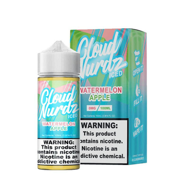 Cloud Nurdz Iced Tobacco-Free 100mL  at The Cloud Supply