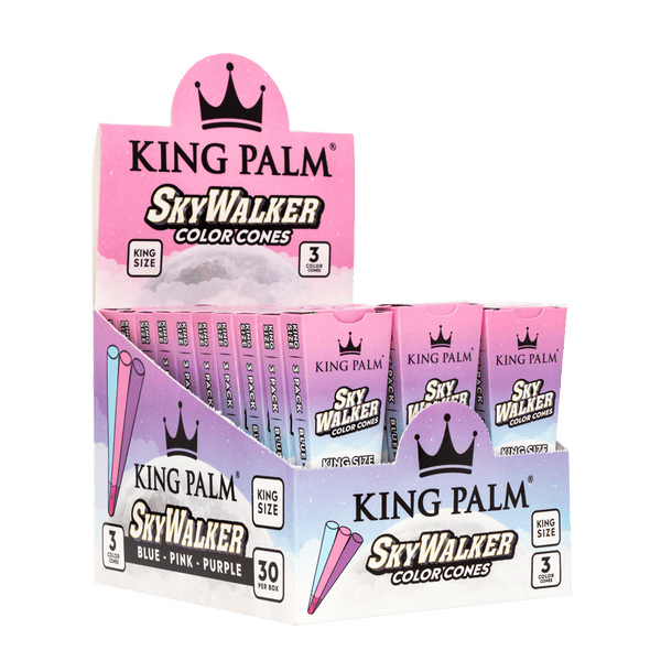 King Palm Skywalker Color Cones King Size 3ct -  30 Packs Per Display  at The Cloud Supply