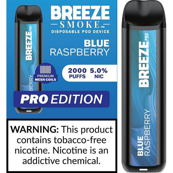 Breeze Pro Disposable - 5% 2000 Puffs - 10pk  at The Cloud Supply