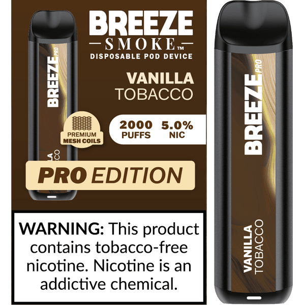Breeze Pro Zero Nic Disposable 0 2000 Puffs 10pk The Cloud Supply