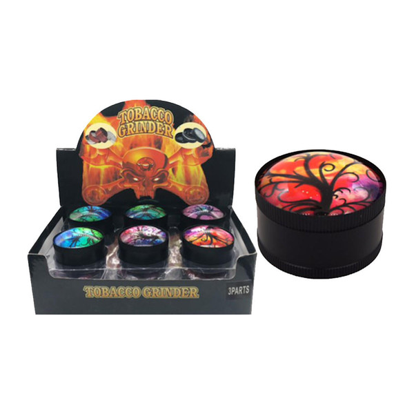 No Brand Crystal Ball With Tree Design 52mm Grinder Black - 12pk  at The Cloud Supply
