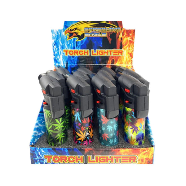 No Brand Screaming Eagle Leaf Pattern Torch - 12pk  at The Cloud Supply