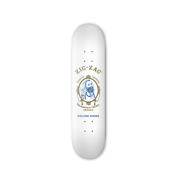 Zig Zag Skateboard - Original White  at The Cloud Supply