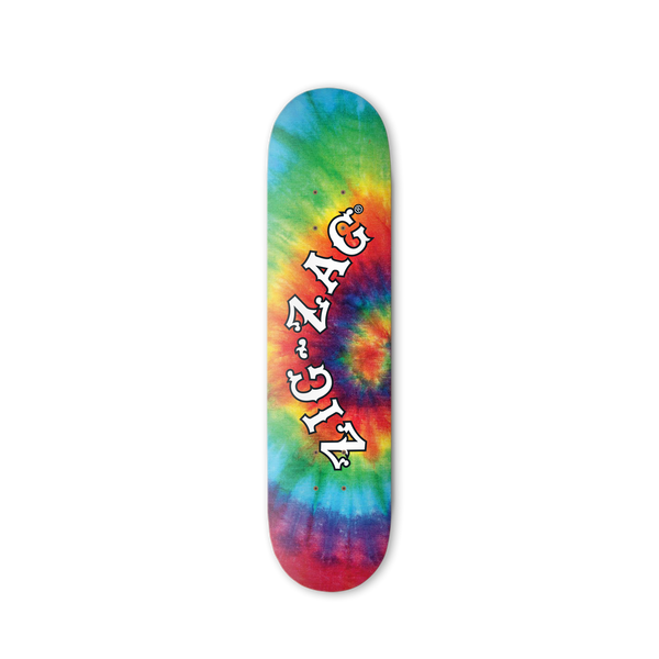 Zig Zag Skateboard - Tie Dye  at The Cloud Supply