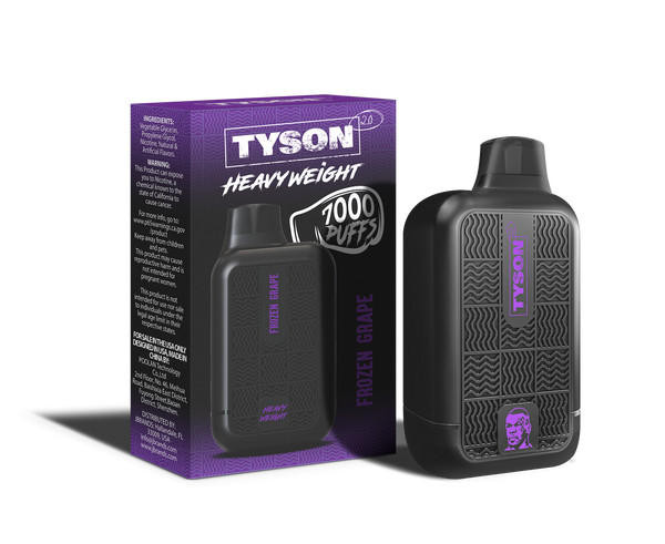  Tyson 2.0 Heavyweight Rechargeable Disposable - 5% 7000 Puffs - 10pk  at The Cloud Supply