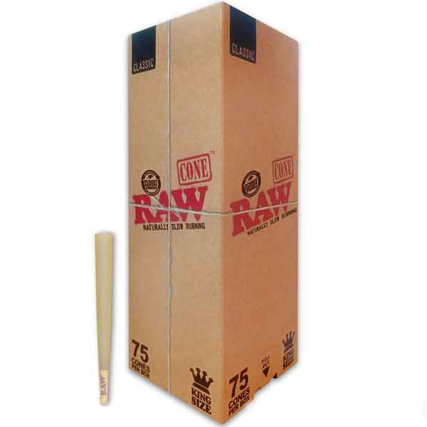 RAW Raw Classic Cones King Size - 75ct  at The Cloud Supply