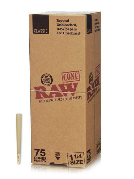 RAW Raw Classic Cones 1 1/4 - 75ct  at The Cloud Supply