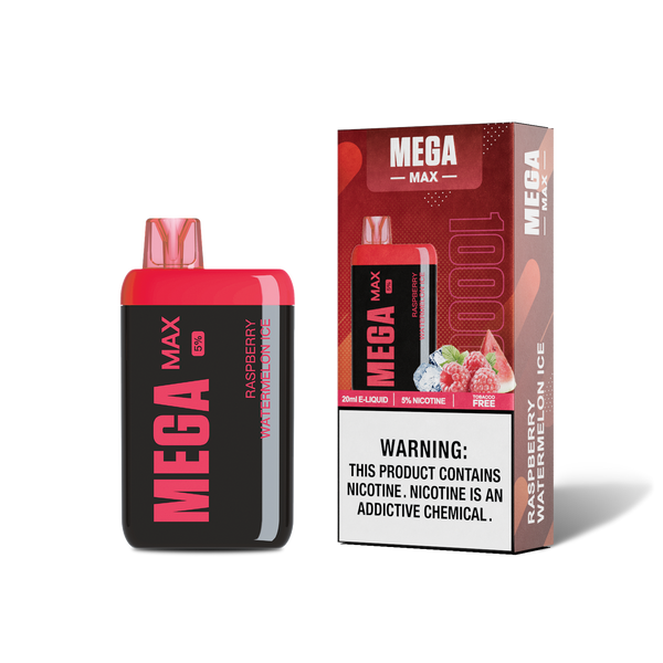 Mega Vape Mega Max Rechargeable Disposable - 10,000 Puffs - 5pk  at The Cloud Supply