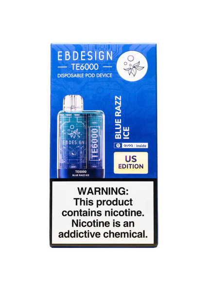 EBDesign TE6000 Disposable - 5% 6000 Puffs - 5pk  at The Cloud Supply
