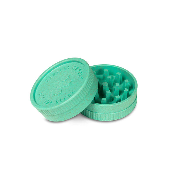 Revelry 2-Piece Hemp Plastic Grinder - Assorted Colors - 24ct Display  at The Cloud Supply