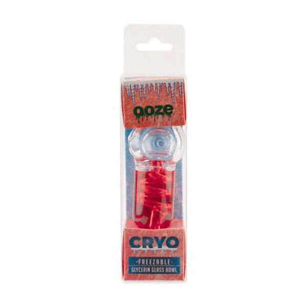 Ooze Cryo Freezable Glycerin Glass Bowl - Red  at The Cloud Supply