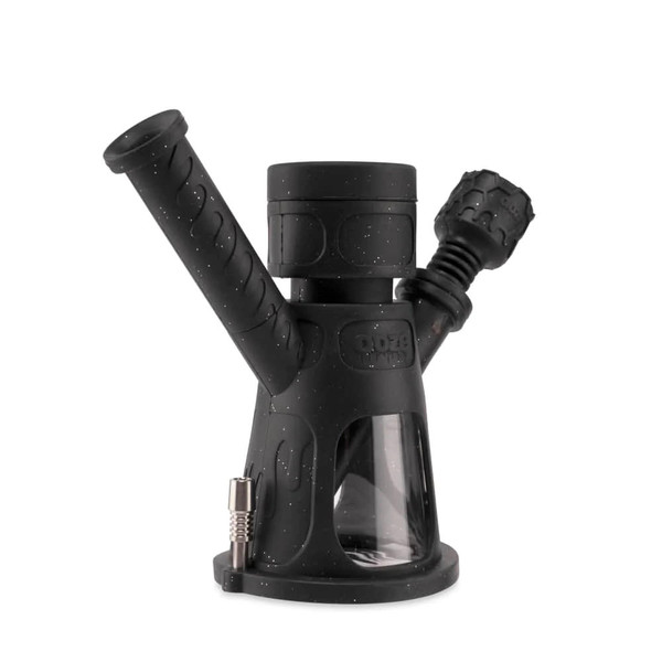  Ooze Hyborg Silicone Glass Water Pipe - Shimmer Black  at The Cloud Supply