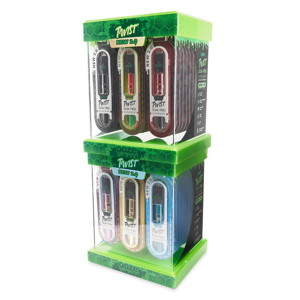 Ooze Slim Twist 2.0 Stackable Assorted Display - 48ct  at The Cloud Supply