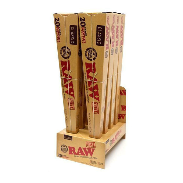 RAW Raw Classic Cones Rawket Launcher 20pk  at The Cloud Supply