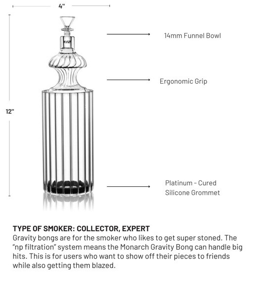 Grav Monarch Gravity Bong