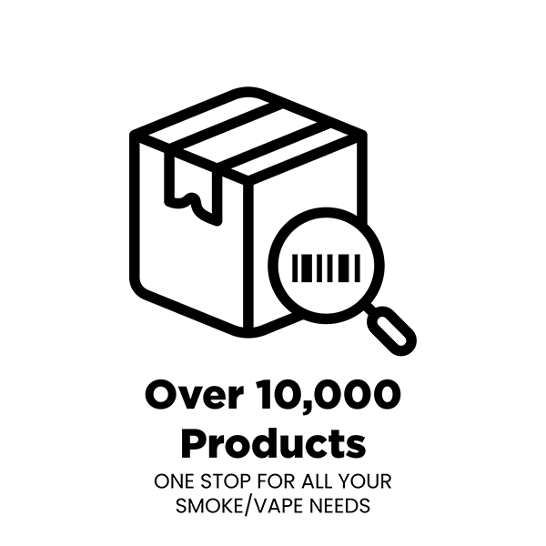 Over 10000 products. One stop for all your wholesale smoke vape needs. 