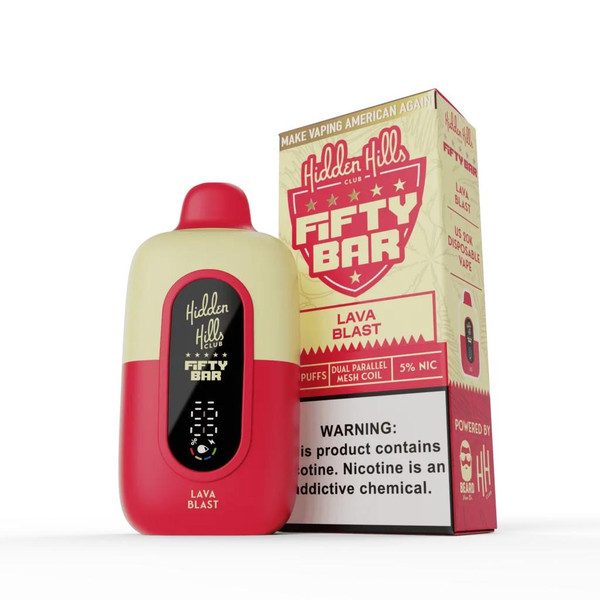 fifty bar vape lava blast Lava Blast 20K Puffs Disposable Vape by Hidden Hills x Fifty Bar main image 0