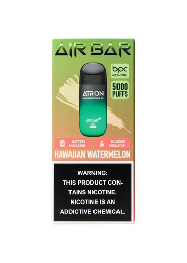 Air Bar Atron Disposable - 5% 5000 Puffs - 10ct  at The Cloud Supply