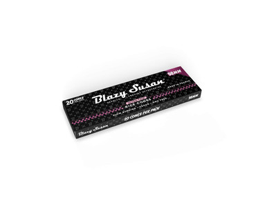 Blazy Susan Black Ultra Thin Rice Paper Cones 98mm 20ct  at The Cloud Supply