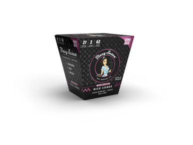Blazy Susan Black Ultra Thin Rice Paper Cones KS - 21pk 3ct  at The Cloud Supply