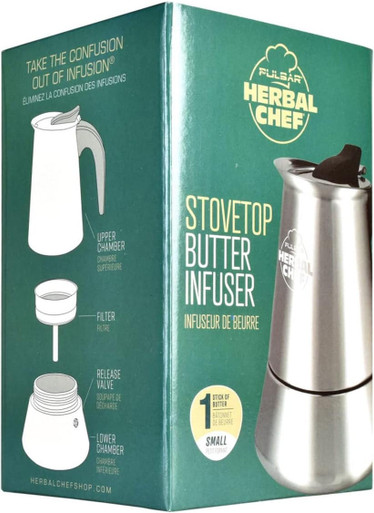 Herbal Chef Stove Top Butter Infuser 8 inch 2 Stick
