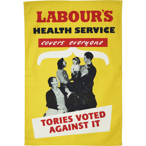 Labour's Health Service tea towel