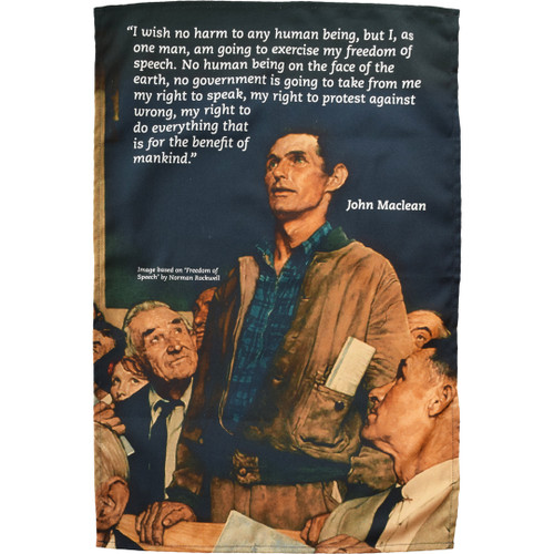 John Maclean - Freedom of Speech tea towel